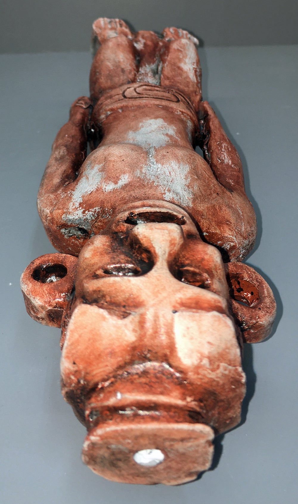 Adena-Hopewell Culture Human Effigy Pipe #3943 reproduction artifact